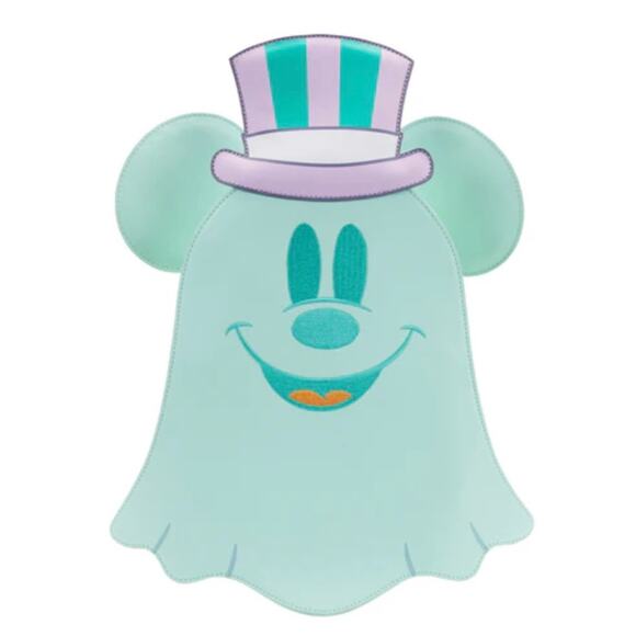 Loungefly Pastel Ghost Mickey Mouse Glow-in-the-Dark Mini Backpack - Picture 1 of 16